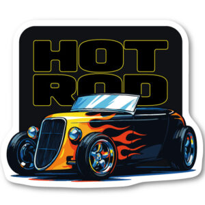 Hot rod med flames