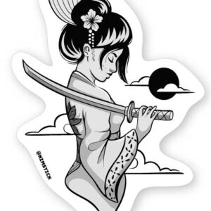 Geisha med samurajsvärd