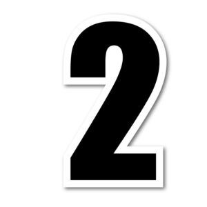 Siffra “2” – 8 cm