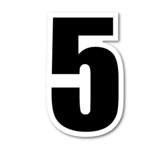 Siffra “5” – 8 cm