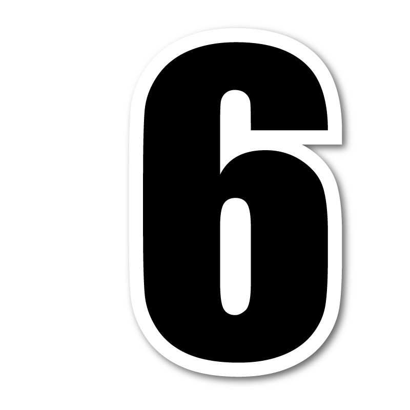 Siffra “6” – 8 cm