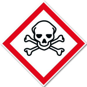 Varningsskylt – Akut giftig (GHS06)