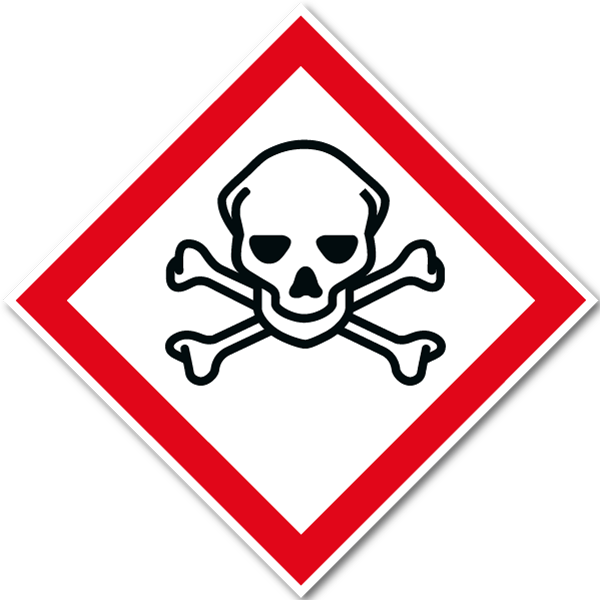 Varningsskylt – Akut giftig (GHS06)