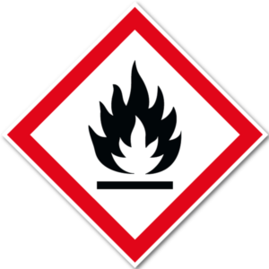 Varningsskylt – Brandfarligt (GHS02)