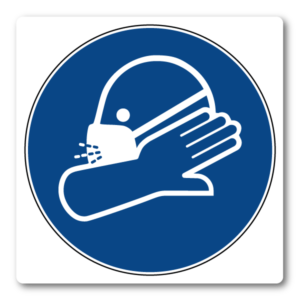 Hosta & nys i armvecket – Klistermärke (8 × 8 cm)