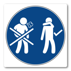 Hosta i armvecket – Klistermärke (8 × 8 cm)