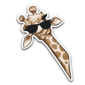 Giraff med solbrillor