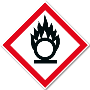 Varningsskylt – Oxiderande ämne (GHS03)