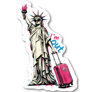 I’m Out – Frihetsgudinnan reser vidare – klistermärke