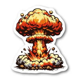 Bombmoln – klistermärke