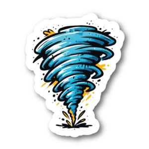 Tornado – klistermärke