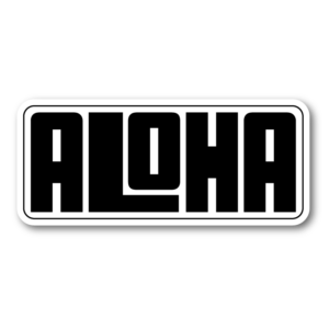 ALOHA-klistermärke