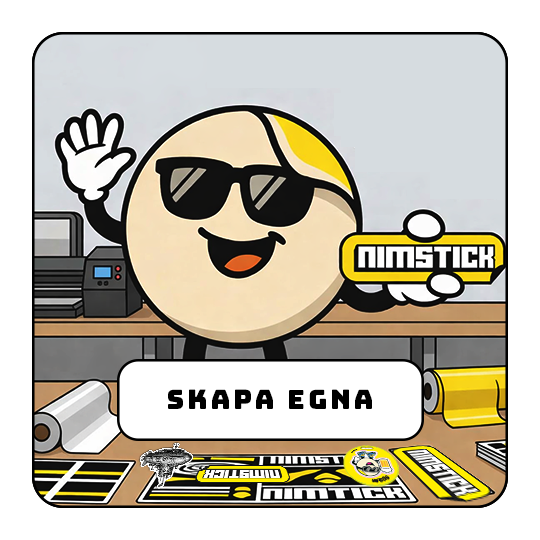 skapa Ladda upp och skapa dina egna klistermärken