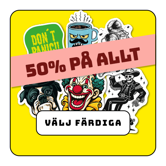 Fardiga-rea Välj bland färdiga klistermärken