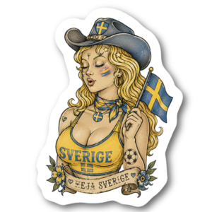 Heja Sverige klistermärke