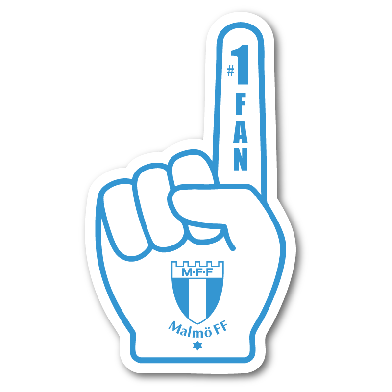 #1 FAN – Malmö FF Klistermärke