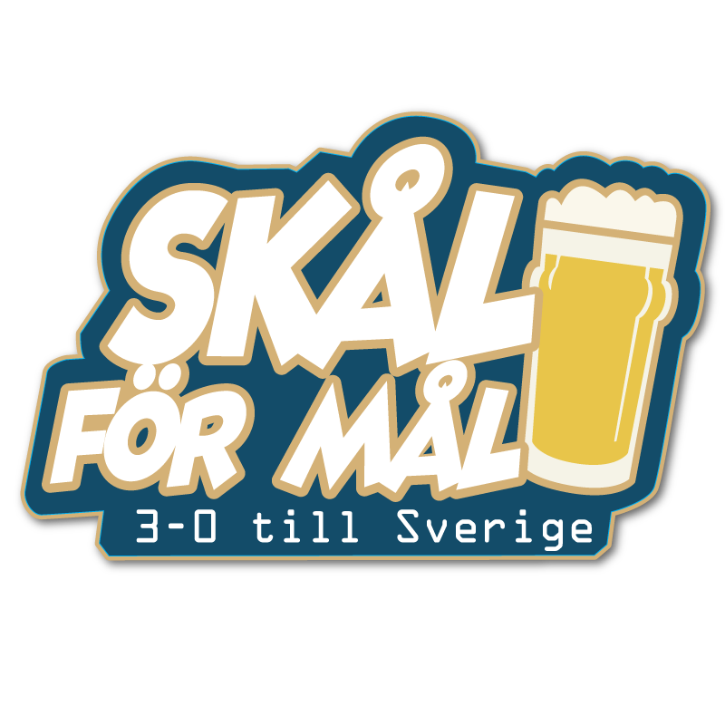 Skål för mål – 3–0 till Sverige