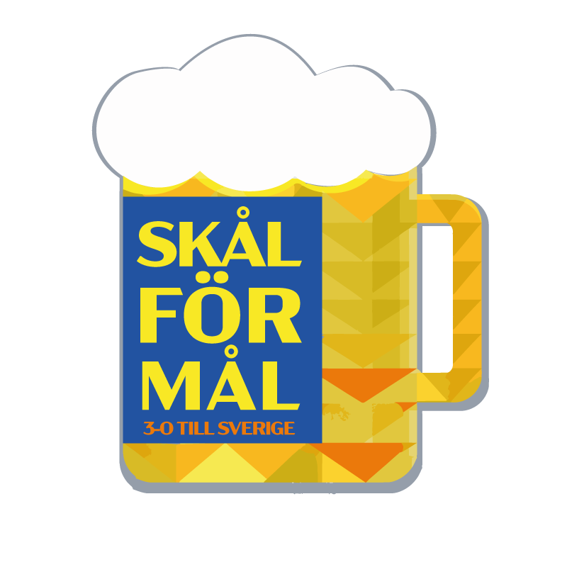 Skål för mål – 3–0 till Sverige