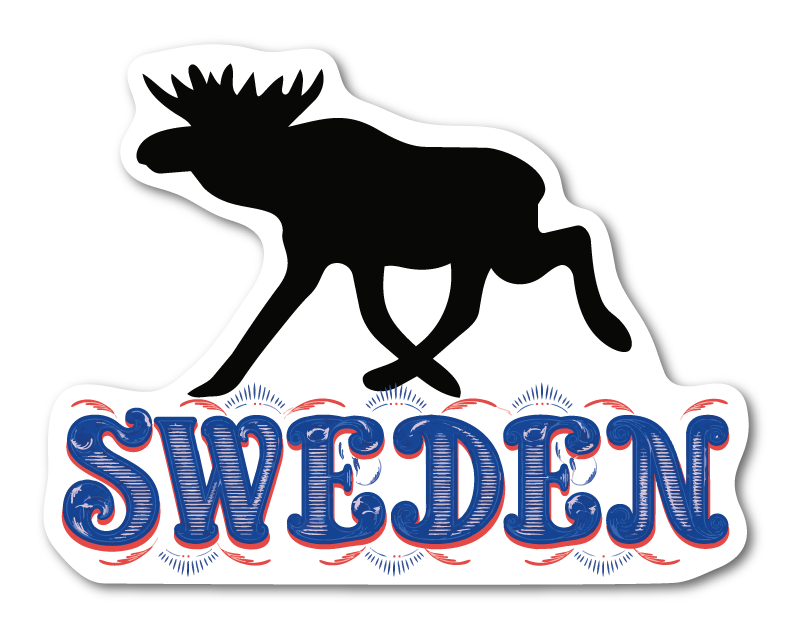 SWEDEN ÄLG – Klistermärke