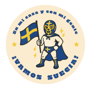 Vamos Suecia Klistermärke