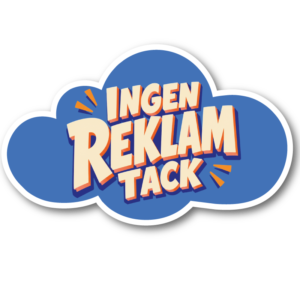 Ingen reklam tack – Klistermärke till brevlåda (15 × 10 cm)