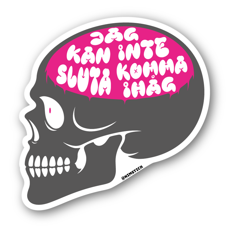 Jag kan inte sluta komma ihåg – klistermärke