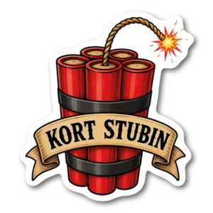 Kort Stubin Klistermärke