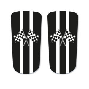 Racing Stripes & Målflaggor - Peltor klistermärke