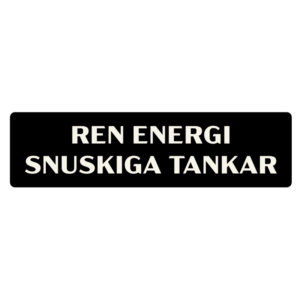 Ren energi – snuskiga tankar | Bumpersticker för elbil