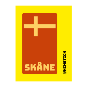Skåne – skattemärke klistermärke